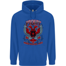 Fight Warriors Mixed Martial Arts MMA Mens 80% Cotton Hoodie Royal Blue