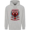 Fight Warriors Mixed Martial Arts MMA Mens 80% Cotton Hoodie Sports Grey