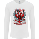 Fight Warriors Mixed Martial Arts MMA Mens Long Sleeve T-Shirt White