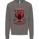 Fight Warriors Mixed Martial Arts MMA Mens Sweatshirt Jumper Charcoal