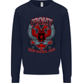 Fight Warriors Mixed Martial Arts MMA Mens Sweatshirt Jumper Navy Blue