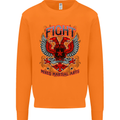 Fight Warriors Mixed Martial Arts MMA Mens Sweatshirt Jumper Orange