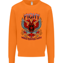 Fight Warriors Mixed Martial Arts MMA Mens Sweatshirt Jumper Orange