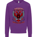 Fight Warriors Mixed Martial Arts MMA Mens Sweatshirt Jumper Purple