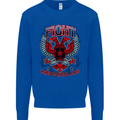 Fight Warriors Mixed Martial Arts MMA Mens Sweatshirt Jumper Royal Blue