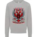 Fight Warriors Mixed Martial Arts MMA Mens Sweatshirt Jumper Sports Grey