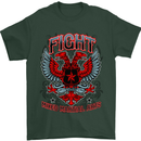 Fight Warriors Mixed Martial Arts MMA Mens T-Shirt Cotton Gildan Forest Green