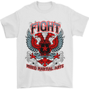 Fight Warriors Mixed Martial Arts MMA Mens T-Shirt Cotton Gildan White