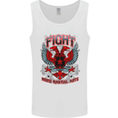 Fight Warriors Mixed Martial Arts MMA Mens Vest Tank Top White