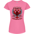 Fight Warriors Mixed Martial Arts MMA Womens Petite Cut T-Shirt Azalea