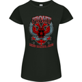 Fight Warriors Mixed Martial Arts MMA Womens Petite Cut T-Shirt Black