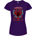 Fight Warriors Mixed Martial Arts MMA Womens Petite Cut T-Shirt Purple
