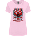 Fight Warriors Mixed Martial Arts MMA Womens Wider Cut T-Shirt Light Pink