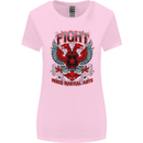 Fight Warriors Mixed Martial Arts MMA Womens Wider Cut T-Shirt Light Pink