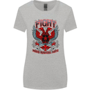 Fight Warriors Mixed Martial Arts MMA Womens Wider Cut T-Shirt Sports Grey