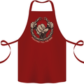 Fighting 'Till the End MMA Martial Arts Cotton Apron 100% Organic Maroon