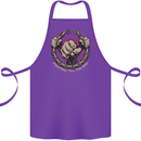 Fighting 'Till the End MMA Martial Arts Cotton Apron 100% Organic Purple