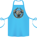 Fighting 'Till the End MMA Martial Arts Cotton Apron 100% Organic Turquoise