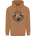 Fighting 'Till the End MMA Martial Arts Mens 80% Cotton Hoodie Caramel Latte