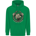 Fighting 'Till the End MMA Martial Arts Mens 80% Cotton Hoodie Irish Green