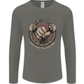 Fighting 'Till the End MMA Martial Arts Mens Long Sleeve T-Shirt Charcoal