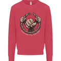 Fighting 'Till the End MMA Martial Arts Mens Sweatshirt Jumper Heliconia