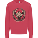 Fighting 'Till the End MMA Martial Arts Mens Sweatshirt Jumper Heliconia