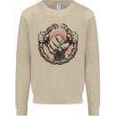 Fighting 'Till the End MMA Martial Arts Mens Sweatshirt Jumper Sand