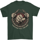Fighting 'Till the End MMA Martial Arts Mens T-Shirt Cotton Gildan Forest Green