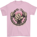 Fighting 'Till the End MMA Martial Arts Mens T-Shirt Cotton Gildan Light Pink