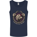 Fighting 'Till the End MMA Martial Arts Mens Vest Tank Top Navy Blue