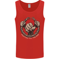 Fighting 'Till the End MMA Martial Arts Mens Vest Tank Top Red