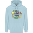 Filthy Vegan Childrens Kids Hoodie Light Blue