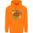Filthy Vegan Childrens Kids Hoodie Orange