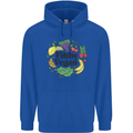 Filthy Vegan Childrens Kids Hoodie Royal Blue