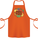 Filthy Vegan Cotton Apron 100% Organic Orange
