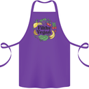 Filthy Vegan Cotton Apron 100% Organic Purple