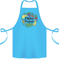 Filthy Vegan Cotton Apron 100% Organic Turquoise
