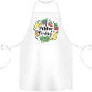 Filthy Vegan Cotton Apron 100% Organic White