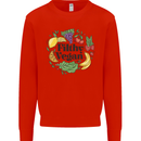 Filthy Vegan Kids Sweatshirt Jumper Bright Red