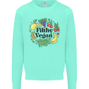 Filthy Vegan Kids Sweatshirt Jumper Peppermint