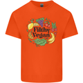 Filthy Vegan Kids T-Shirt Childrens Orange