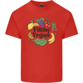 Filthy Vegan Kids T-Shirt Childrens Red