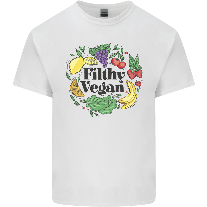 Filthy Vegan Kids T-Shirt Childrens White