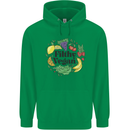 Filthy Vegan Mens 80% Cotton Hoodie Irish Green