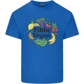 Filthy Vegan Mens Cotton T-Shirt Tee Top Royal Blue