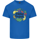 Filthy Vegan Mens Cotton T-Shirt Tee Top Royal Blue