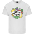 Filthy Vegan Mens Cotton T-Shirt Tee Top White