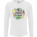 Filthy Vegan Mens Long Sleeve T-Shirt White