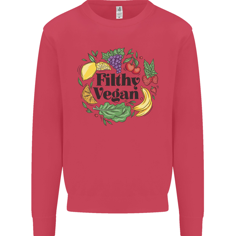 Filthy Vegan Mens Sweatshirt Jumper Heliconia